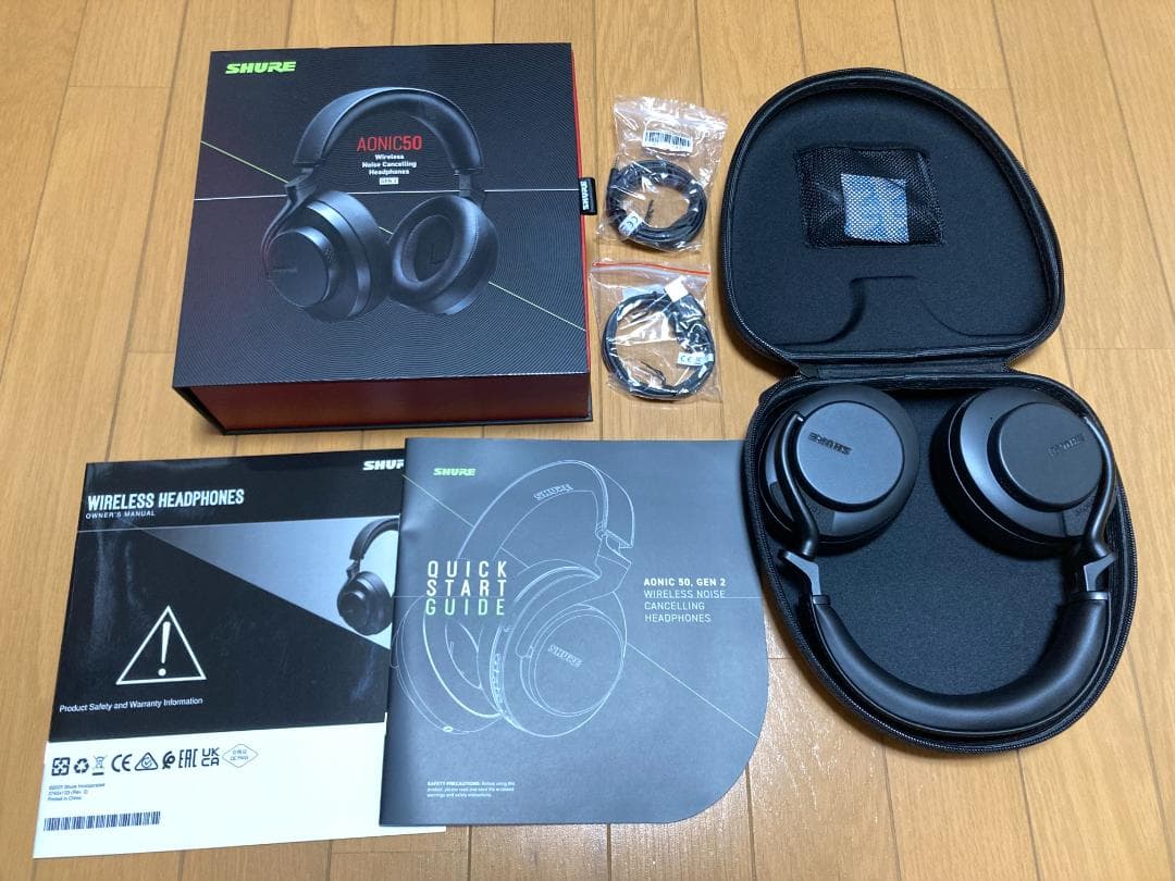 SHURE シュア AONIC 50 gen2 ワイヤレスヘッドホン SHURE ( シュア ) AONIC50 GEN2 ワイヤレスヘッドホン SBH50G2-BK-J