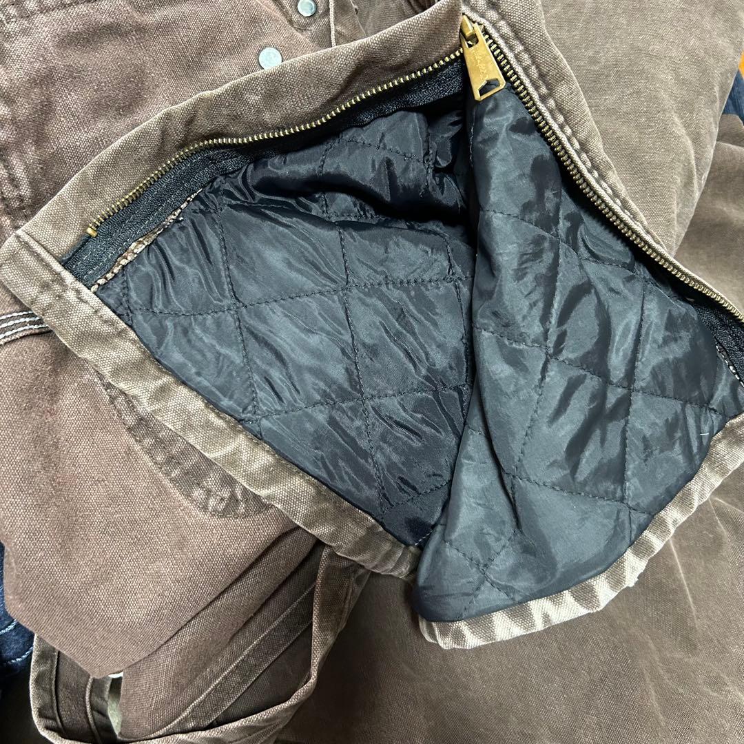 カーハートオーバーオールダブルニーダック地ペインターパンツw50革