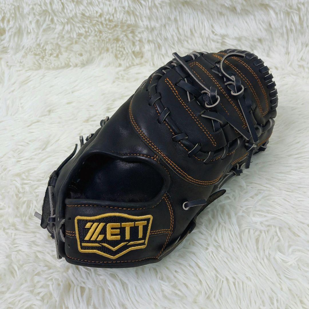 ZETT 一般軟式 右投げ ファーストミット ウイニングロード 大人用 ブラック ウィニングロード 交換無料 野球 ファーストミット 大人 右投げ ゼット