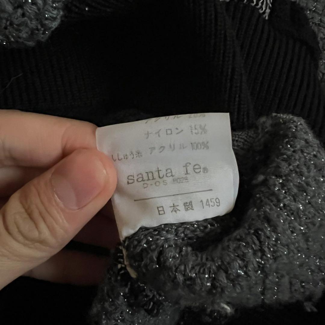 Santa fe サンタフェ 刺繍 3Dニット ブラック XL - メルカリ
