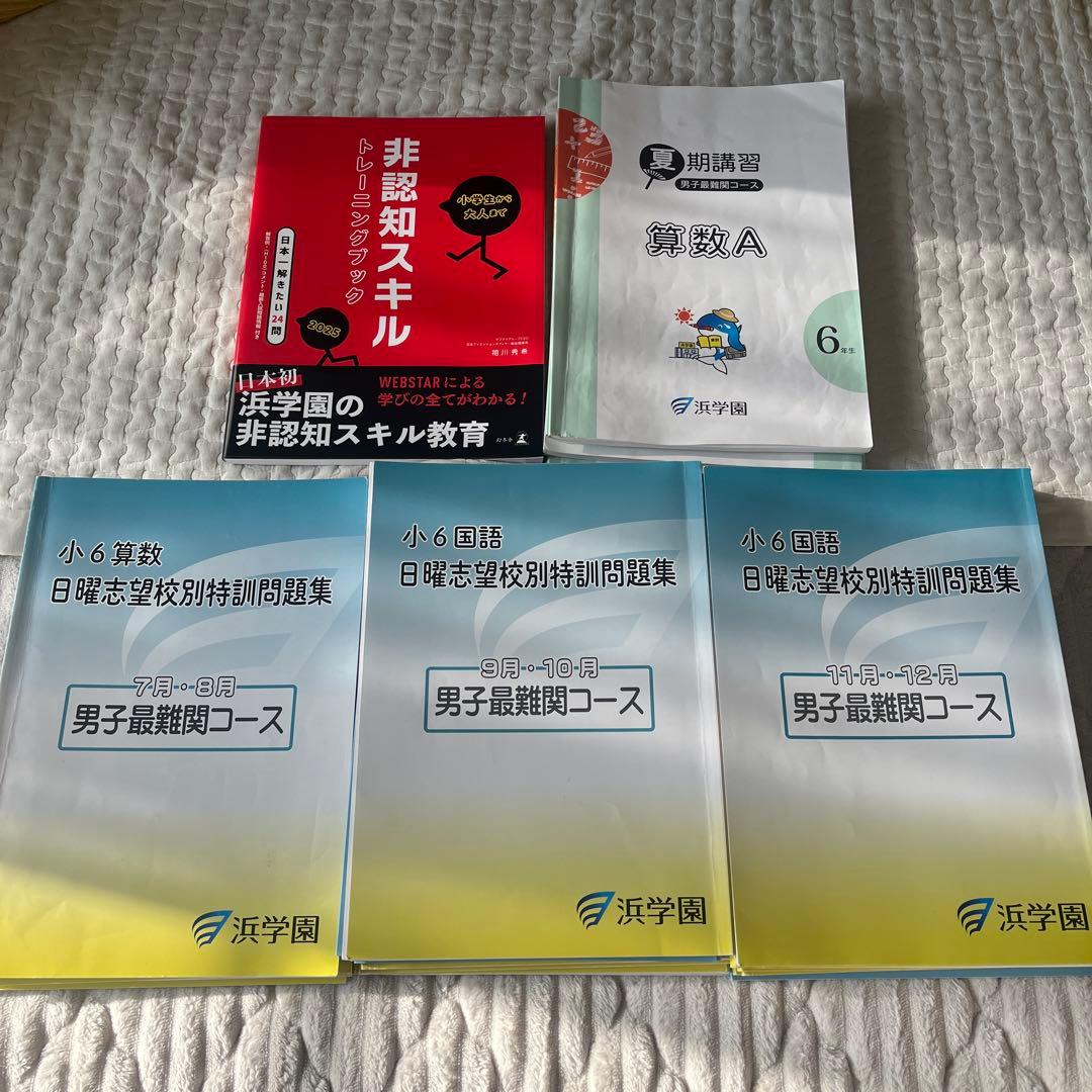 浜学園　男子最難関　日特　夏期講習 浜学園 小6 男子最難関コース 夏期講習 算数A/B 計2冊 045M2C - メルカリ