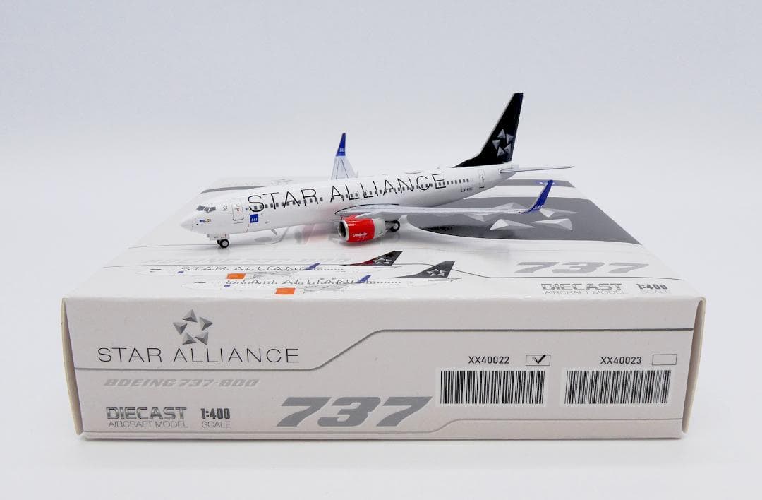 スカンジナビア航空 737-800 LN-RRE 1/400 スカンジナビア航空 737-800 LN-RRE 1/400 スカンジナビア航空 737-800