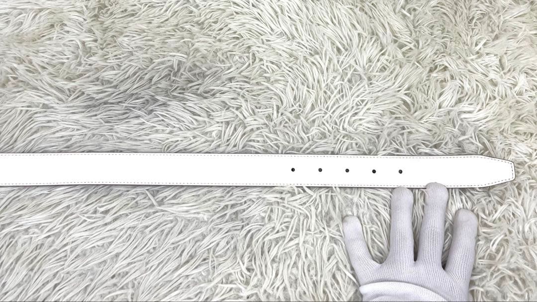 極美品‼️ BALLY リバーシブルベルト ロゴ金具 ゴールド金具 総柄 B