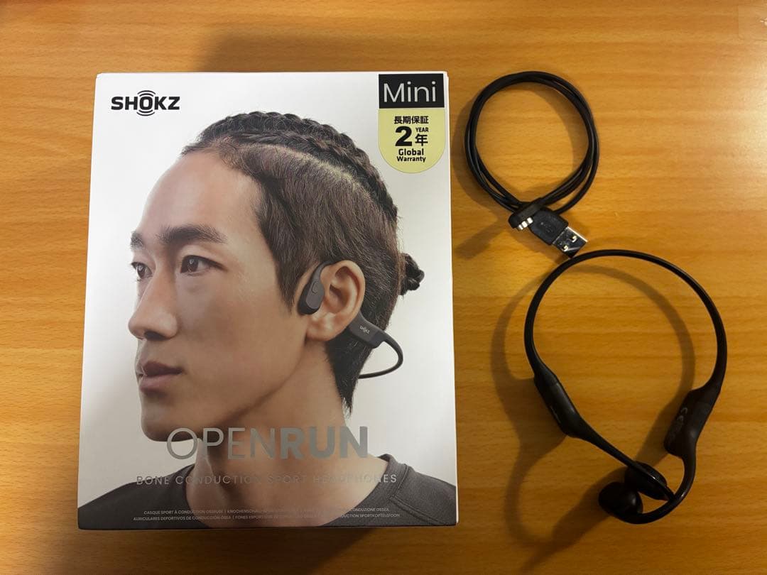 SHOCKZ OPENRUN Mini ブラック Shokz（ショックス） Shokz OpenRun Mini Black 黒 骨伝導イヤホン