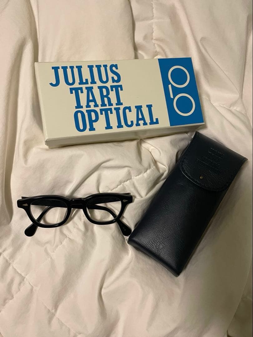 JULIUS TART OPTICAL メガネ ケース付き pl-001a JULIUS TART OPTICAL ジュリアス タート オプティカル AR Gold Series