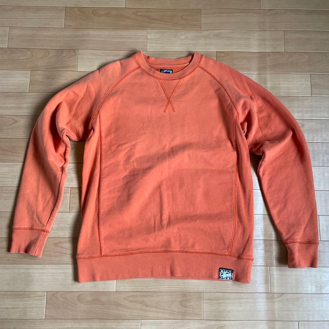 ステューシー Stussy オレンジ ラグランスリーブ スウェット STUSSY（ステューシー）スウェット オレンジ サイズ:S メンズ