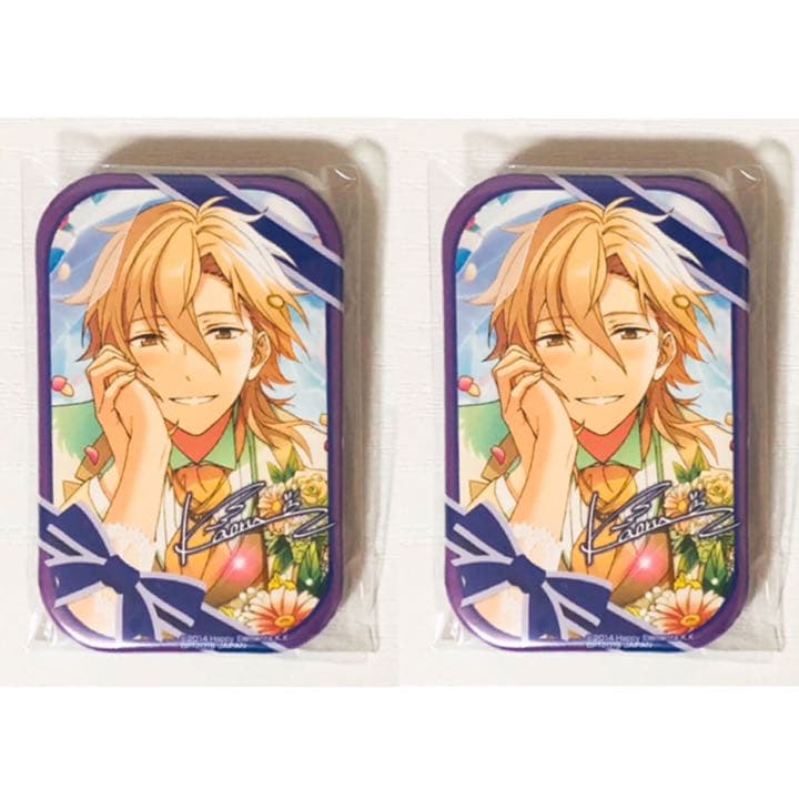 新品☆あんスタ☆UNDEAD【羽風薫】一番カフェ☆スクエア☆缶バッジ☆2
