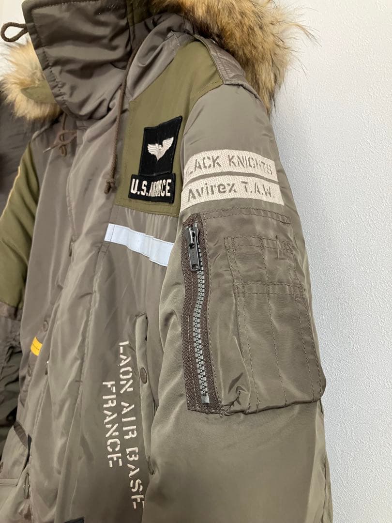 美品】AVIREX N-3B BLACK KNIGHTS - メルカリ