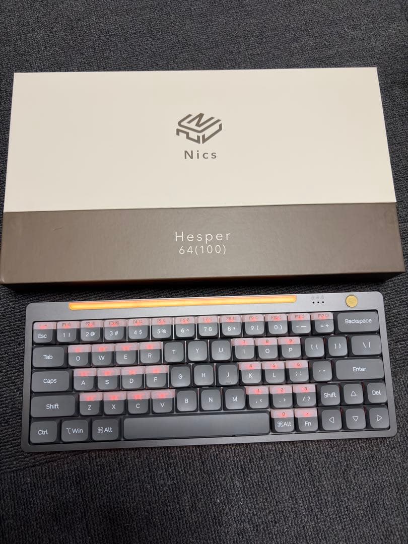Nics Hesper64(100) Dual-Action ロープロキーボード - メルカリ