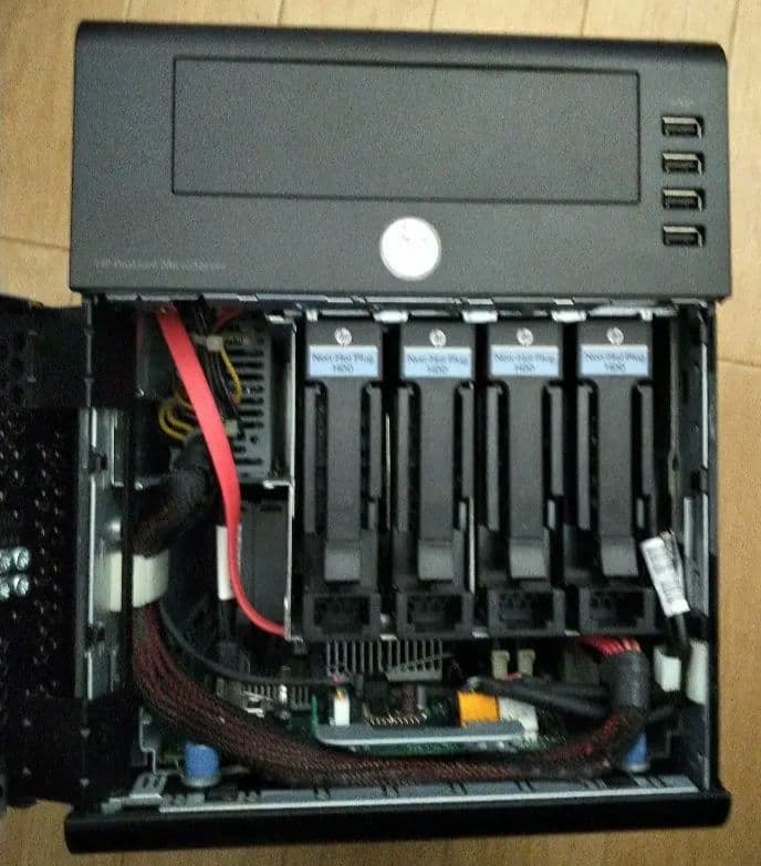 サーバー HP Proliant microserver 15TB HP ProLiant HSTNS-5151 Micro server AMD Athlon II Neo N36L 1GB RAM
