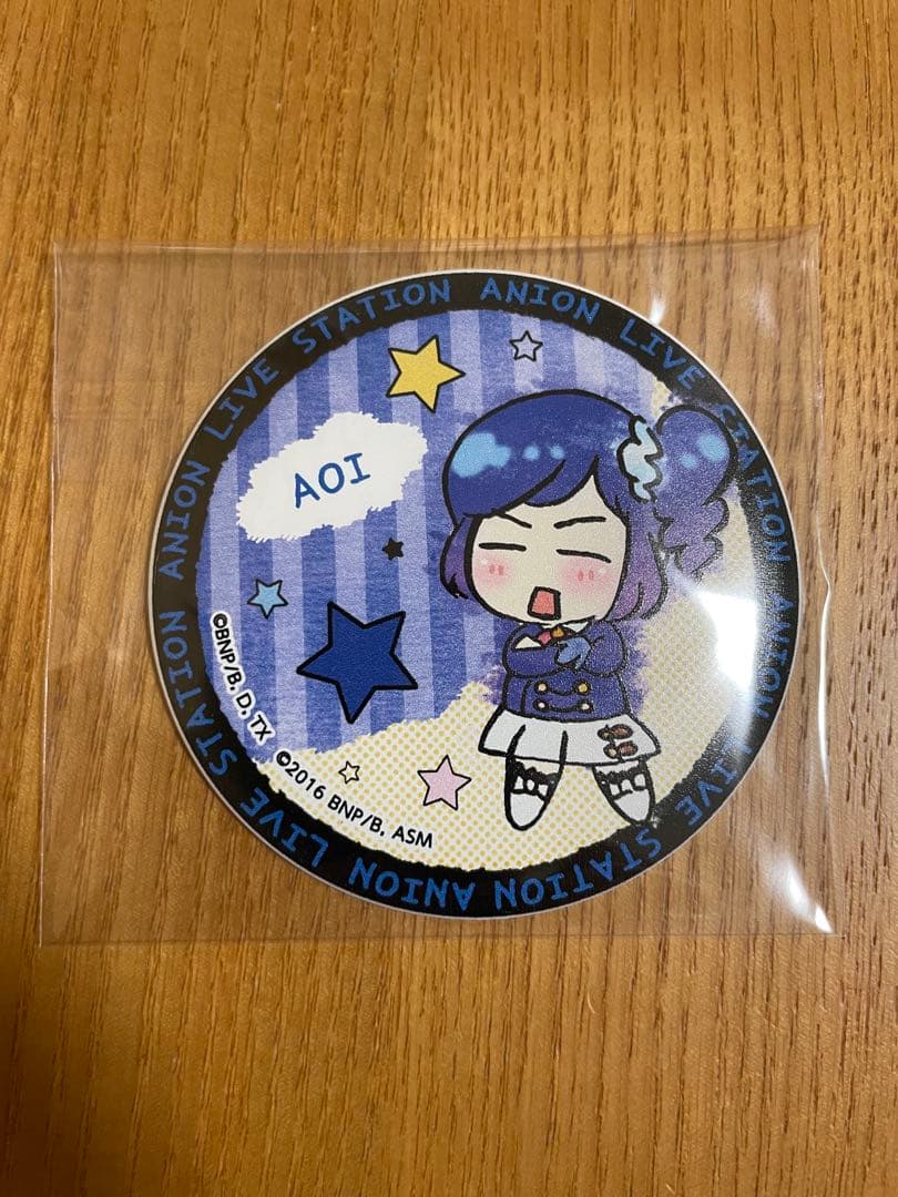 霧矢あおい】アイカツ アニON マグネット付きバッジ - メルカリ