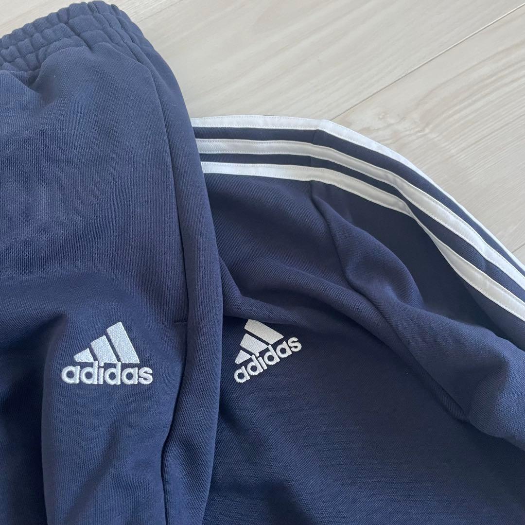 adidas アディダス ジャージ 上下 セットアップ 紺×白 人気 M 未使用