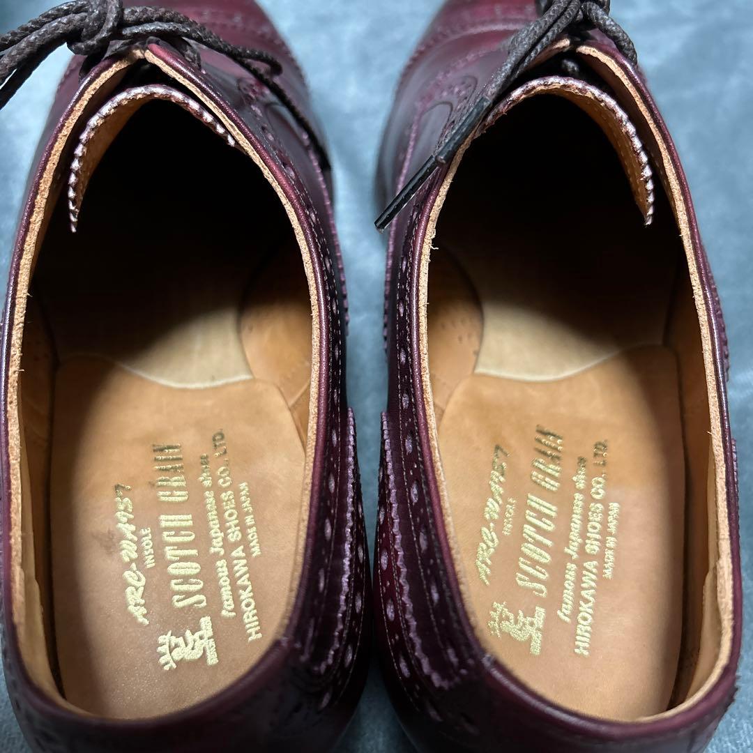 モデナ）スコッチグレイン セミブローグ 970 24.0㎝/E ボルドー - メルカリ