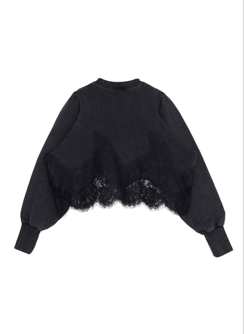 Ameri CHEMICAL OVERDYE LACE SWEAT TOP - メルカリ
