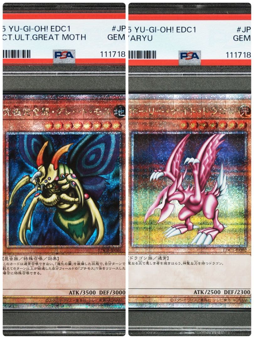 PSA10】ホーリー・ナイト・ドラゴン 究極完全態グレート・モス 連番