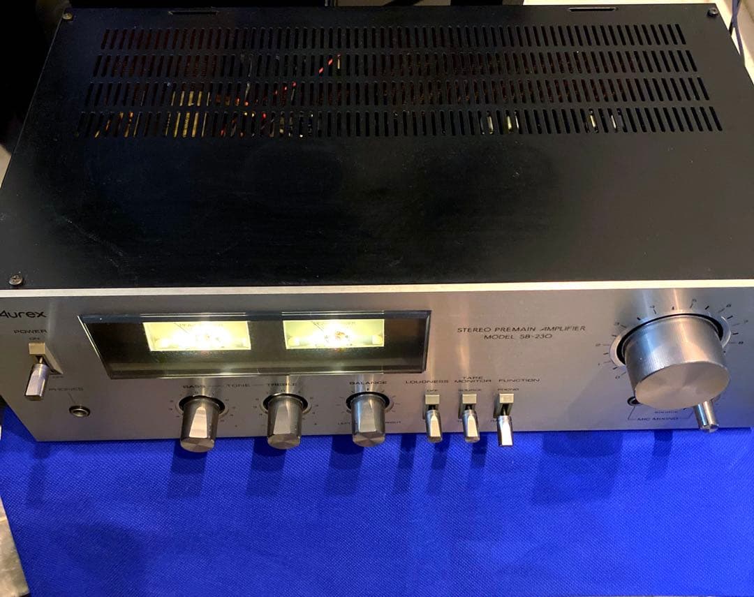 Aurex プリメインアンプ SB-230 オーレックス 動作品 パワーメーター