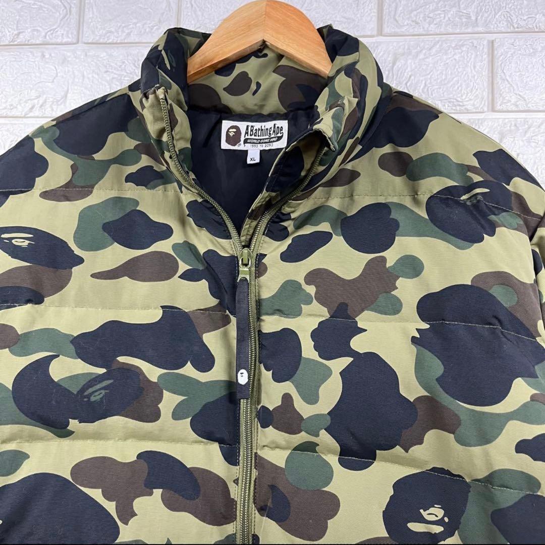 A BATHING APE】1st BAPE camo ダウンジャケット XL