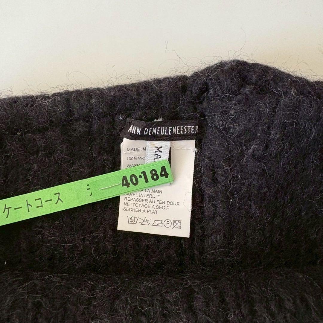 ANN DEMEULEMEESTER アンドゥムルメステール リブニットスヌード
