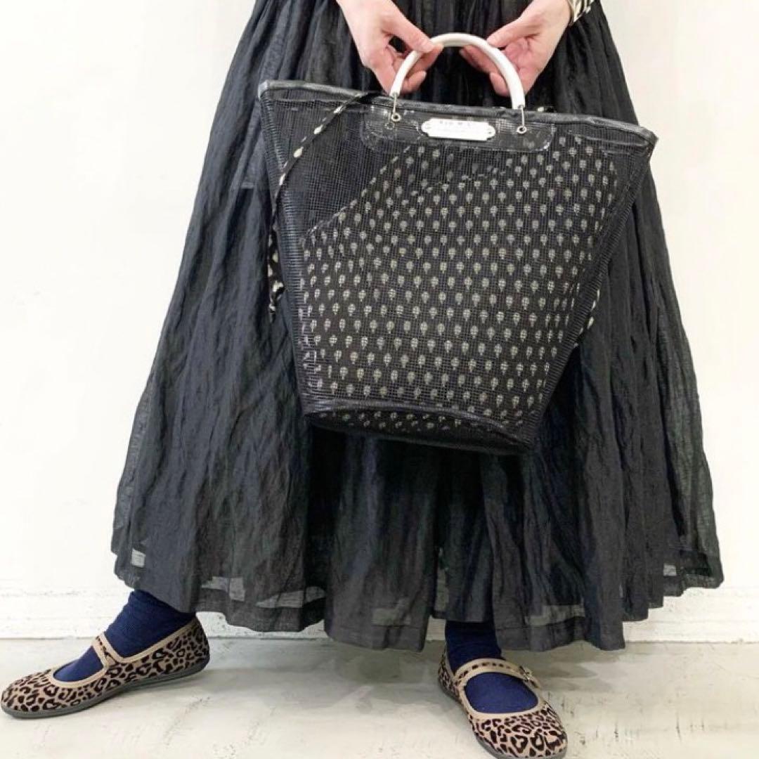 R&D.M.Co- オールドマンズテーラー メッシュ マルシェバッグ ブラック