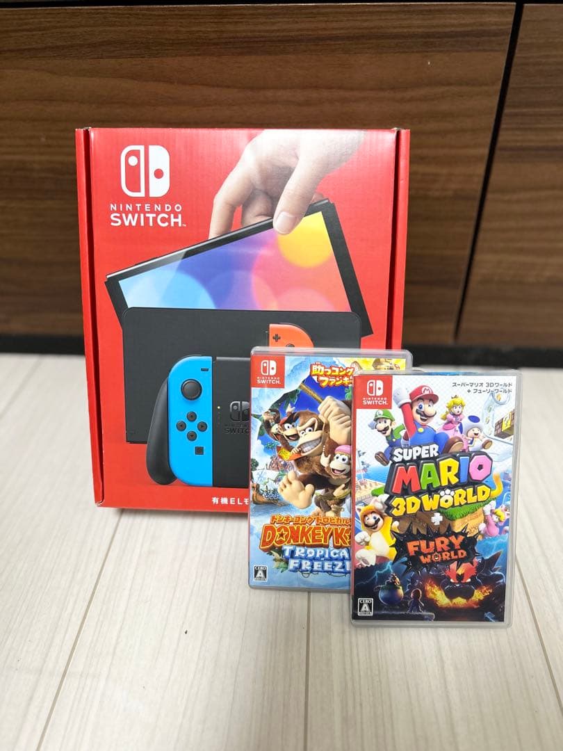 Nintendo Switch （有機ELモデル） + ゲームソフト2本セット 楽天市場】【訳あり】Nintendo Switch 本体(有機ELモデル