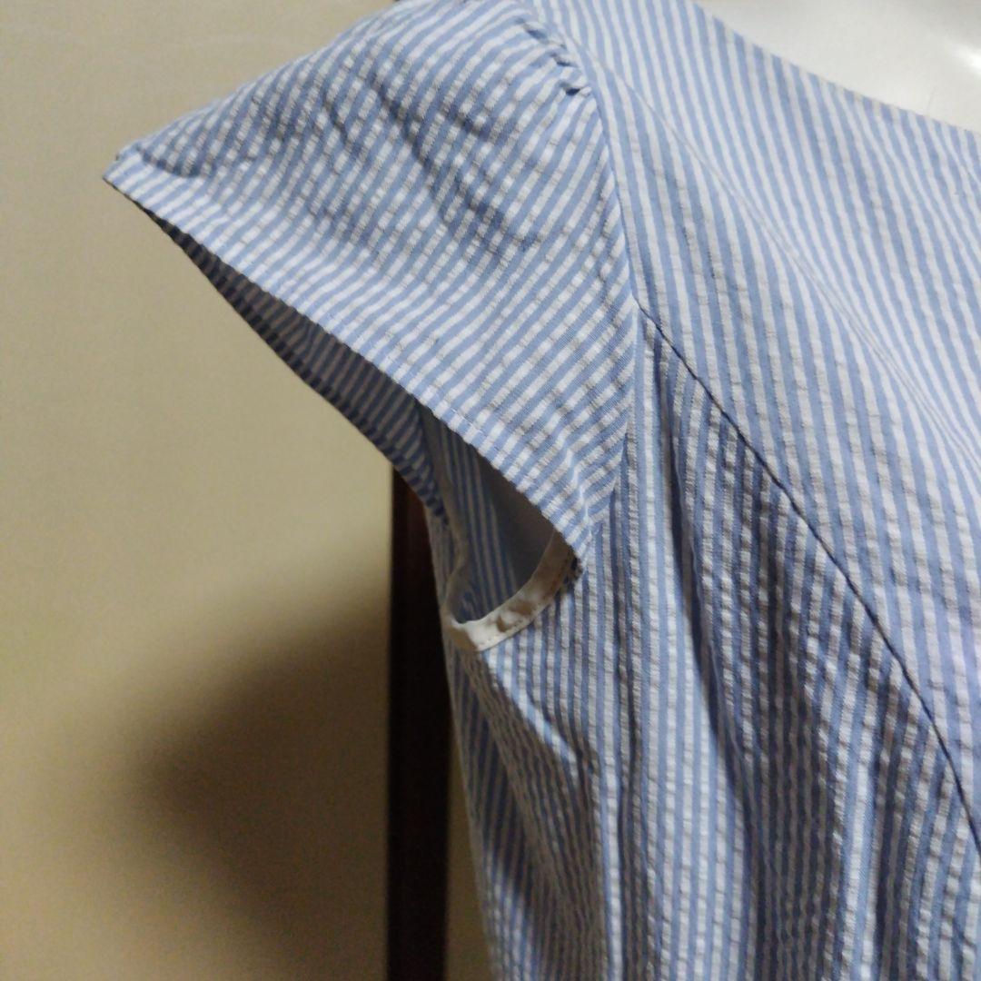 エムズグレイシー 水玉模様ひざ丈ワンピース ストライプ柄のワンピース