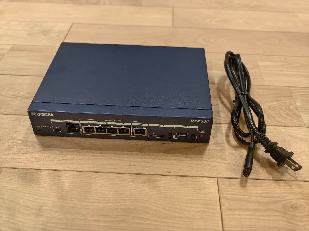 YAMAHA RTX830 有線LANルーター ヤマハ VPNルーター - メルカリ