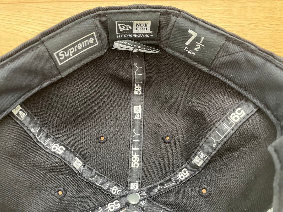 Supreme NEW ERA 59FIFTY ブラックキャップ 7 1/2 - メルカリ