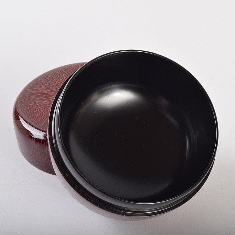 茶道具 中村湖彩作 朱菊毛彫 平棗 共布共箱 V 8641 - メルカリ