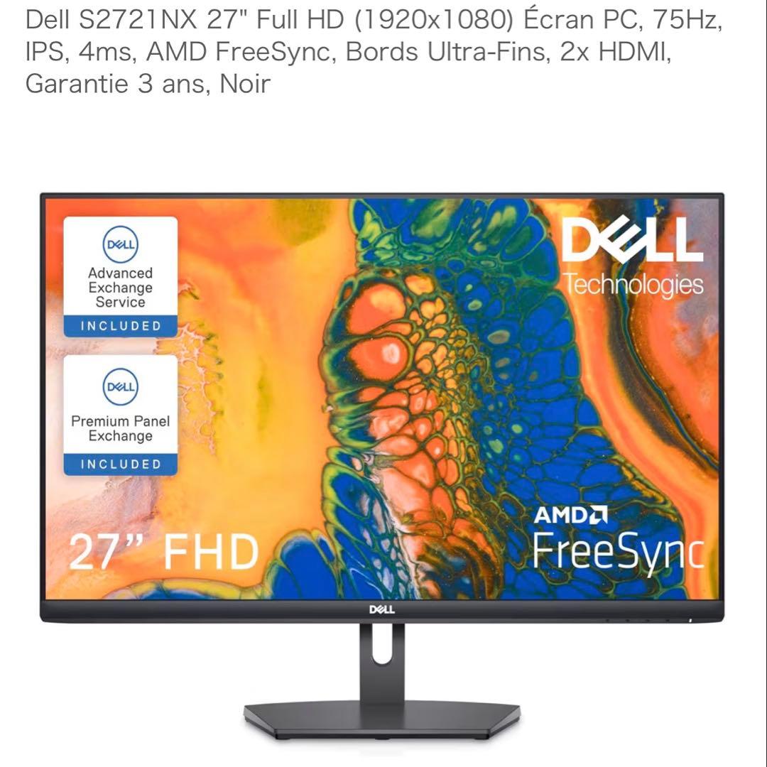 Dell S2721NX 27インチ フルHD モニター - メルカリ