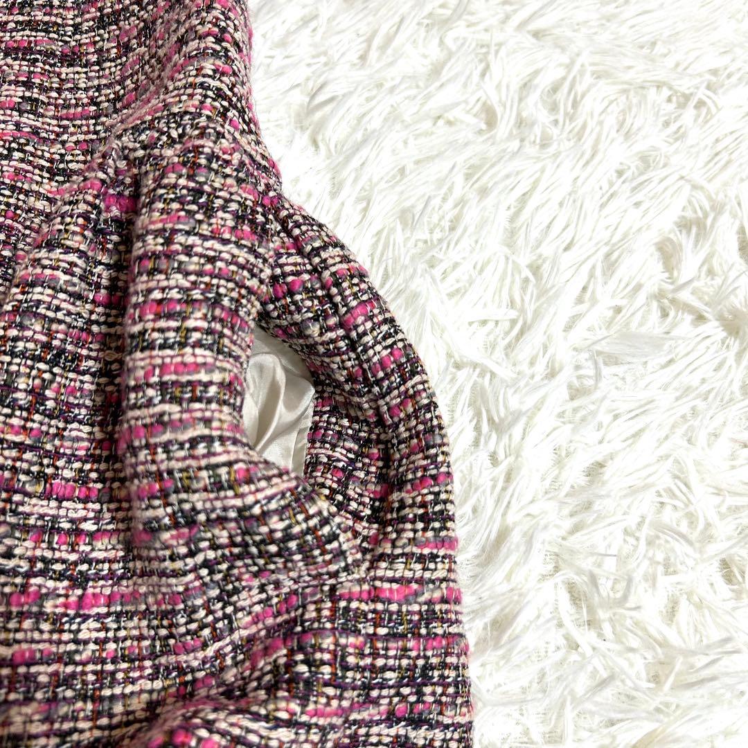 René 極美品✨20AW ルネ TISSUEツイード フロントジップ ドレス - メルカリ