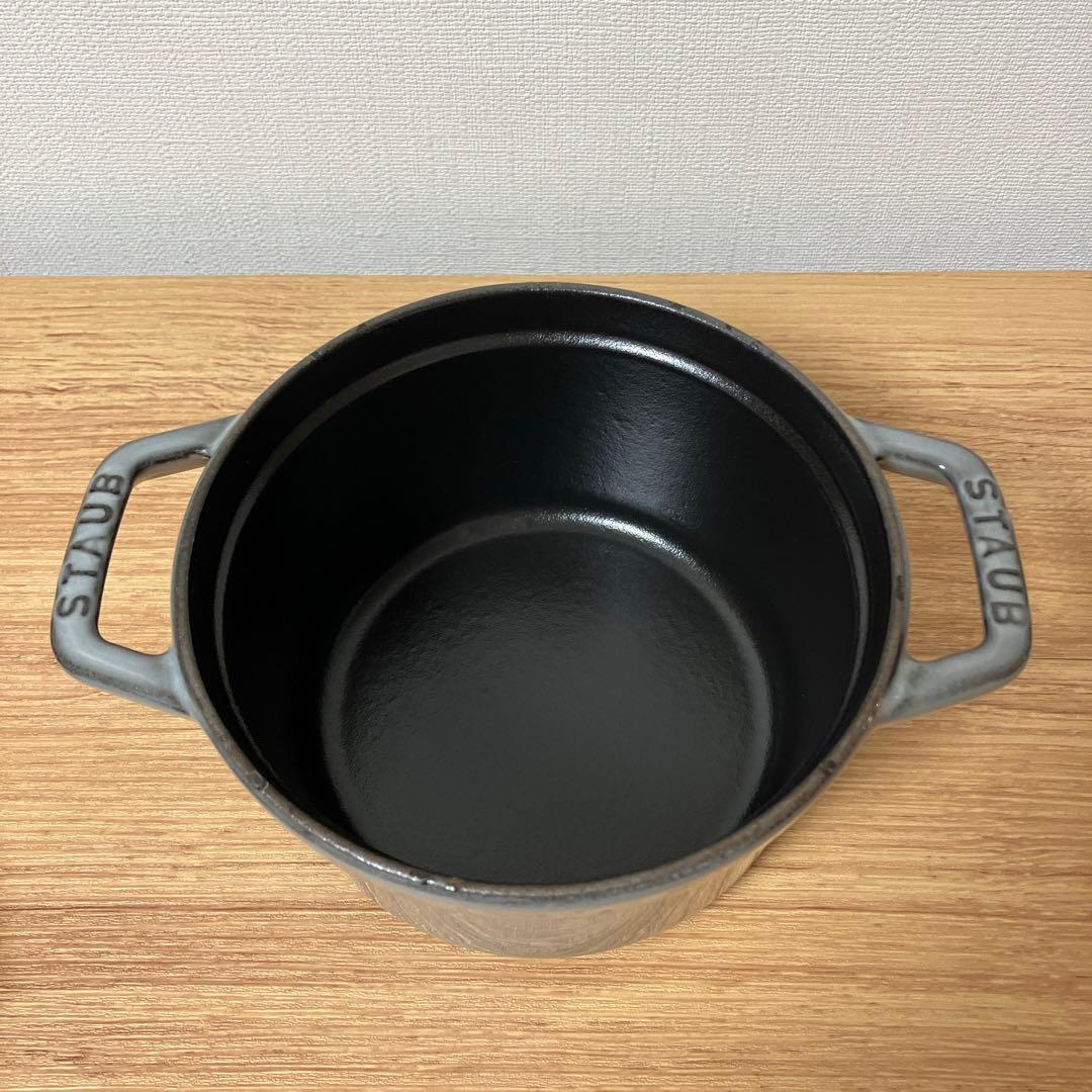 STAUB（ストウブ） 】グラファイトグレー ホーロー鍋 3点セット - メルカリ