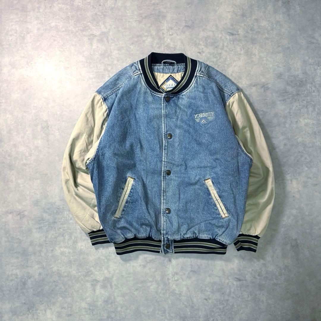 gear 90s vintage デニムジャケット スタジャン アメカジ L - メルカリ