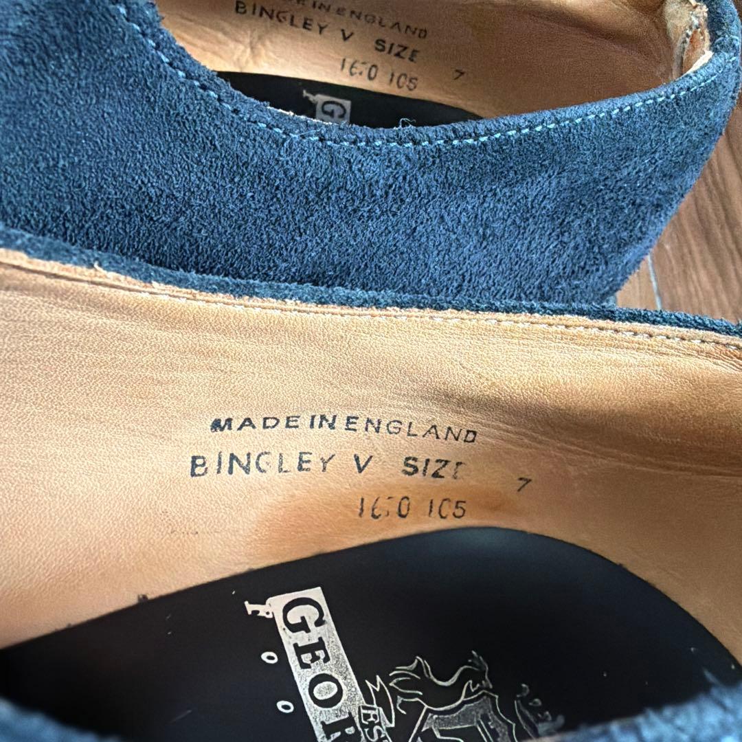 GEORGE COX（ジョージコックス）別注 スエード ネイビー UK7 26 - メルカリ