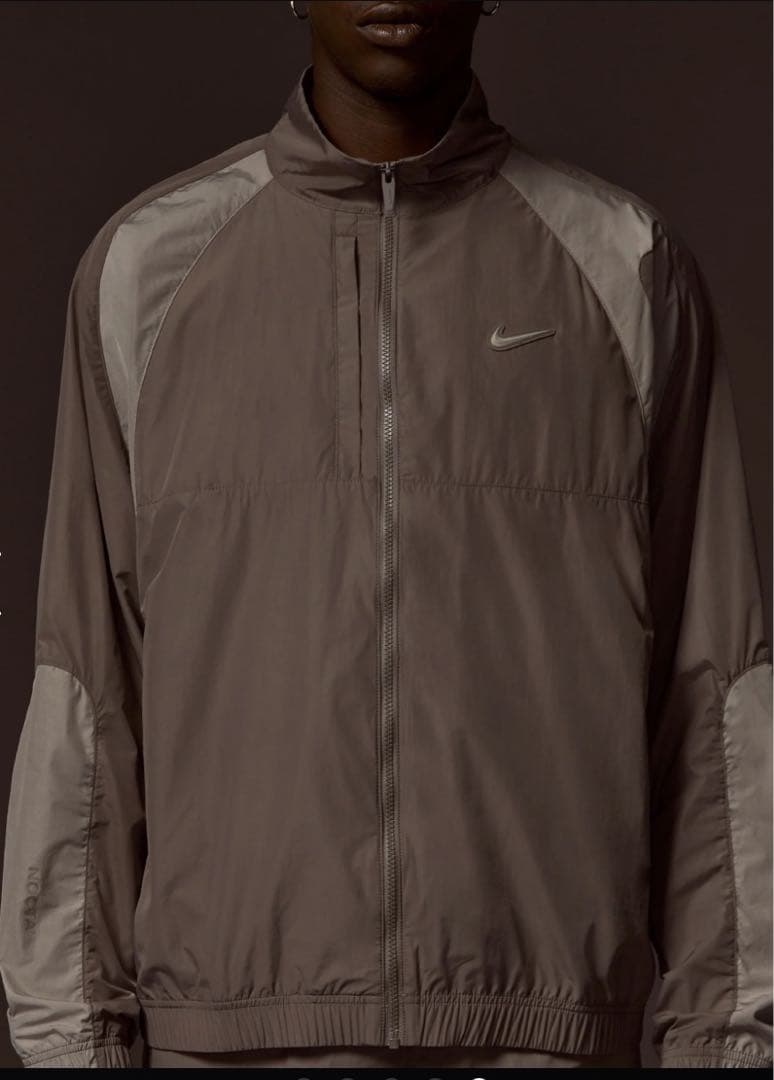 Nike NOCTA ナイロン トラック ジャケット オリーブグレー XL