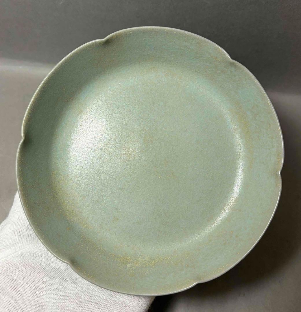 中国 輪花形平洗筆(皿)　f2251102