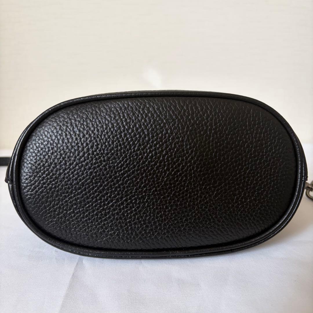 未使用級】ECCO ドクターズバッグS ショルダー 2way レザー ブラック