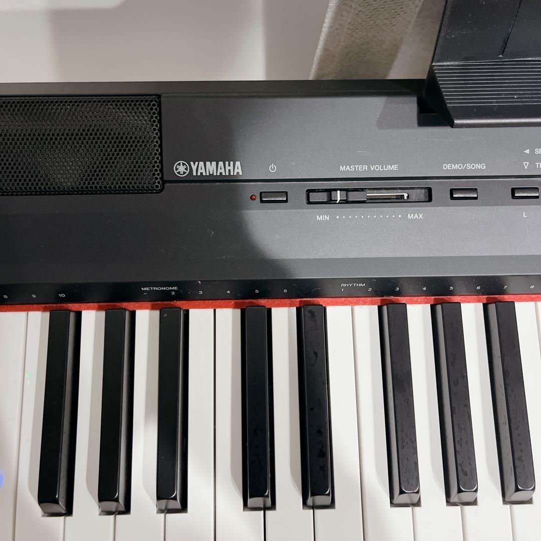 美品】YAMAHA 電子ピアノ P-105 譜面台 スタンド フットペダル付き