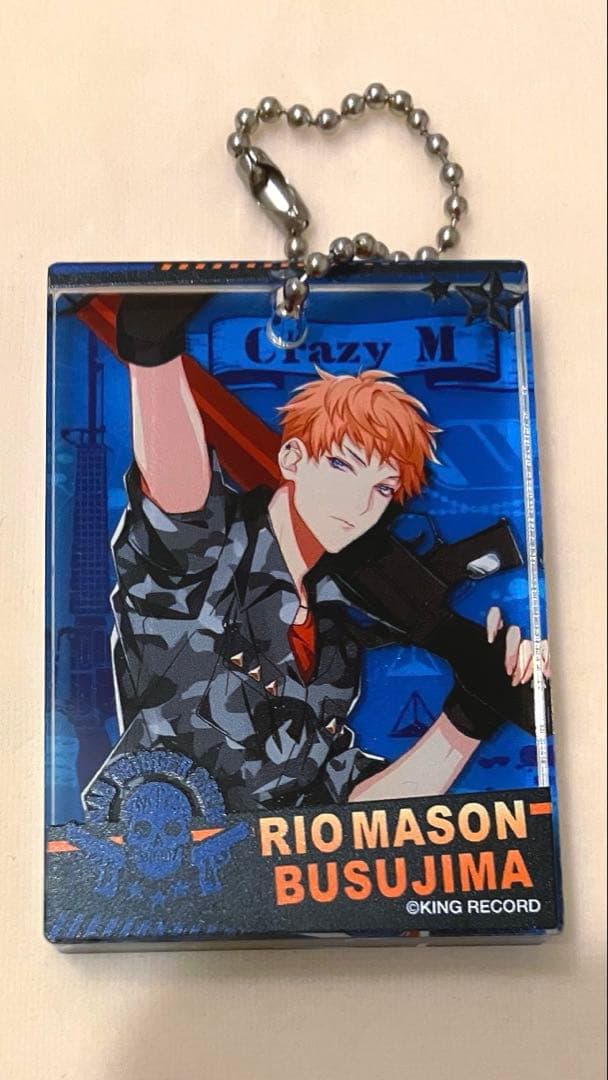 ヒプノシスマイク 毒島メイソン理鶯 アクリルブロックキーホルダー