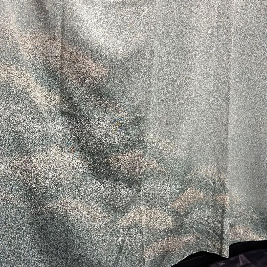 正絹 訪問着 たたき染め フルセット 西陣唐織プラチナ箔袋帯 美品