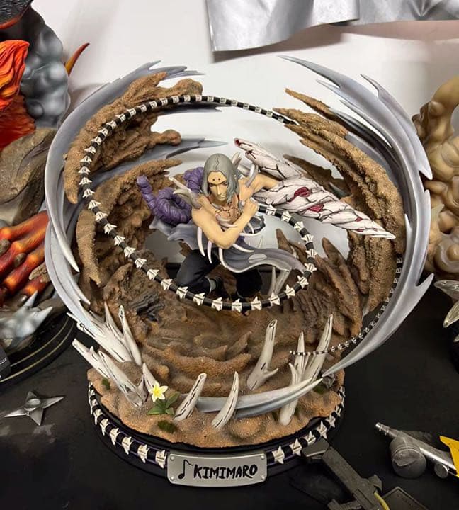 NARUTO ナルト 君麻呂  ガレージキット ガレキ スタチュー④ ナルト 君麻呂 きみまろ ガレージキット 塗装済み完成品 フィギュア 1