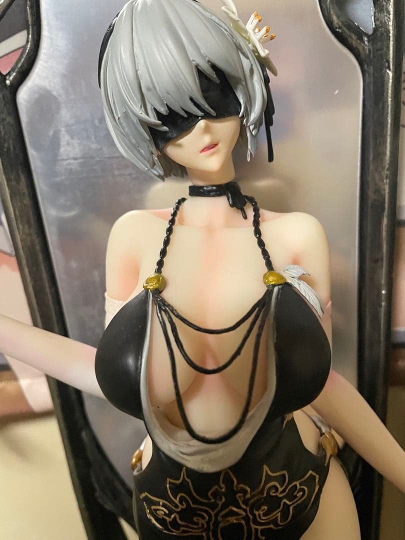 NieRAutomata ニーアオートマタ 2B ミラー ドレス 完成品 素顔と放熱スカート非装着ボディが付属！『ニーア オートマタ』2Bが2種