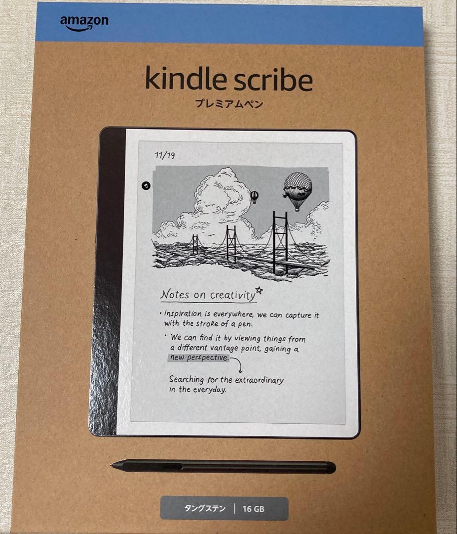 新品Amazon Kindle Scribe 16GB プレミアムペン付き Amazon.co.jp: Amazon Kindle Scribe Notebook Design - 10.2インチ
