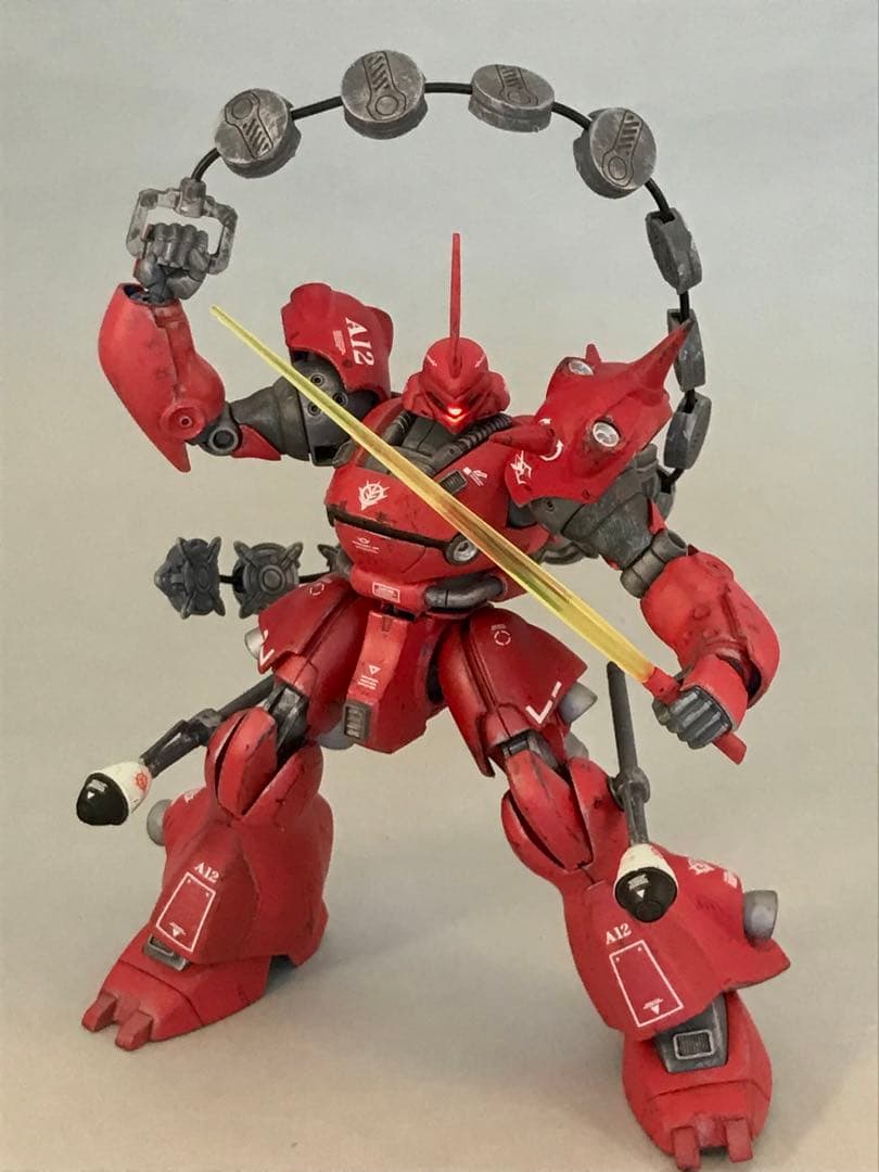 ガンプラ1/144赤いケンプファーHGモノアイLEDマグネット独立点灯