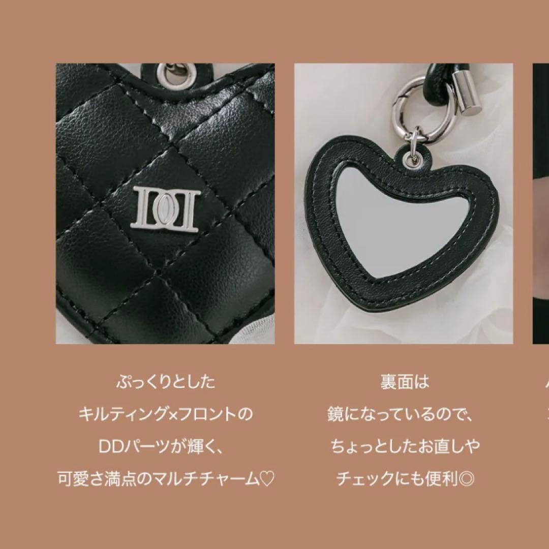 ダーリッチ ノベルティ キルティングミニボストンバッグ ハートロゴ