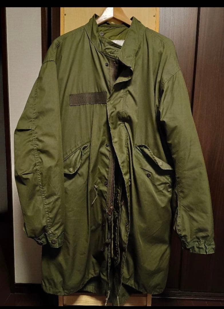 m65 フィッシュテール ライナー付き　米軍　実物　83年 古着 M-65 フィッシュテール パーカー 米軍 実物 シェル+ライナー