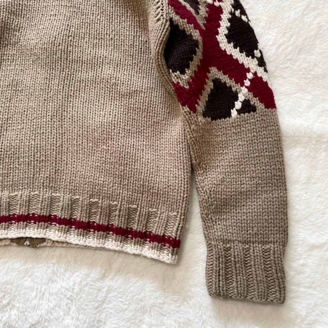 希少】トミーヒルフィガー ネイティブ柄 カウチン ドライバーズニット