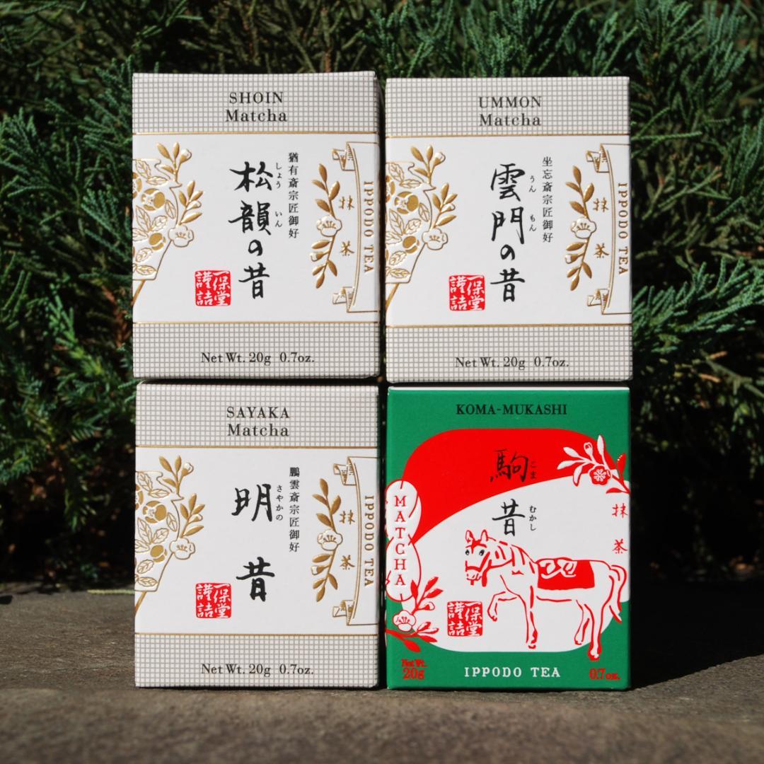 一保堂茶舗 松韻の昔 & 雲門の昔 & 明昔 & 駒昔 抹茶 松韻の昔(しょういんのむかし)20g箱 – 一保堂茶舗
