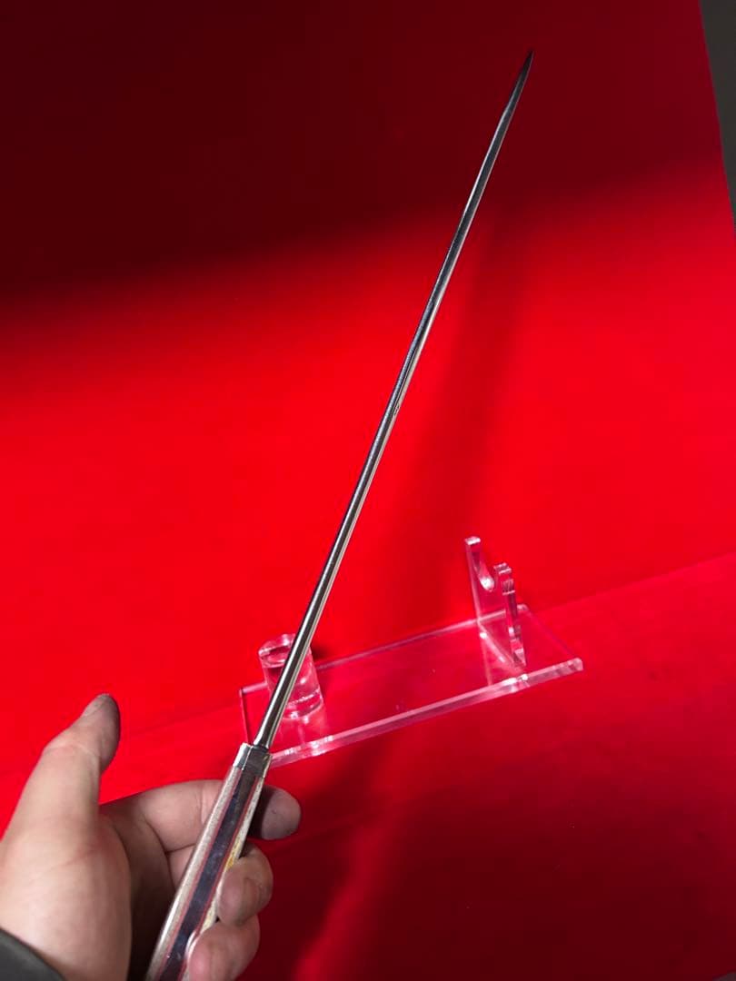 01580 鉈 剣鉈 先丸型 片刃 刃文綺麗 切味抜群 玉鋼 甲伏鍛 未使用品