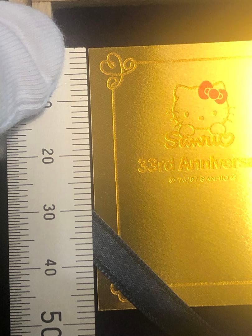 ハローキティ 純金カード 純金名刺 激レア 33rd Anniversary - メルカリ