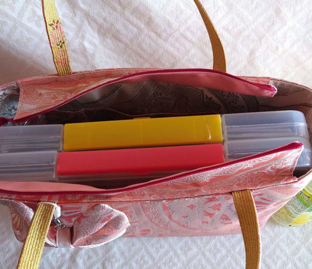 専用 正絹 袋帯 リメイクA4 蓋付き2点おまとめ